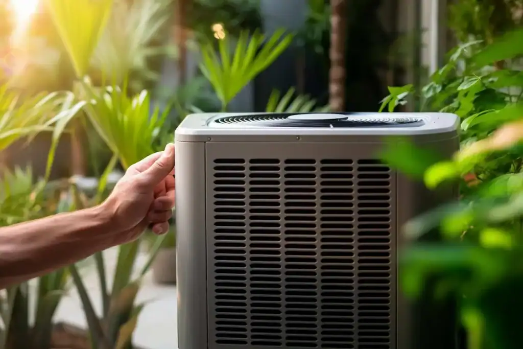 HVAC equipment inspection focused on unusual system noise, controls, and refrigerant components in Rockledge, FL.