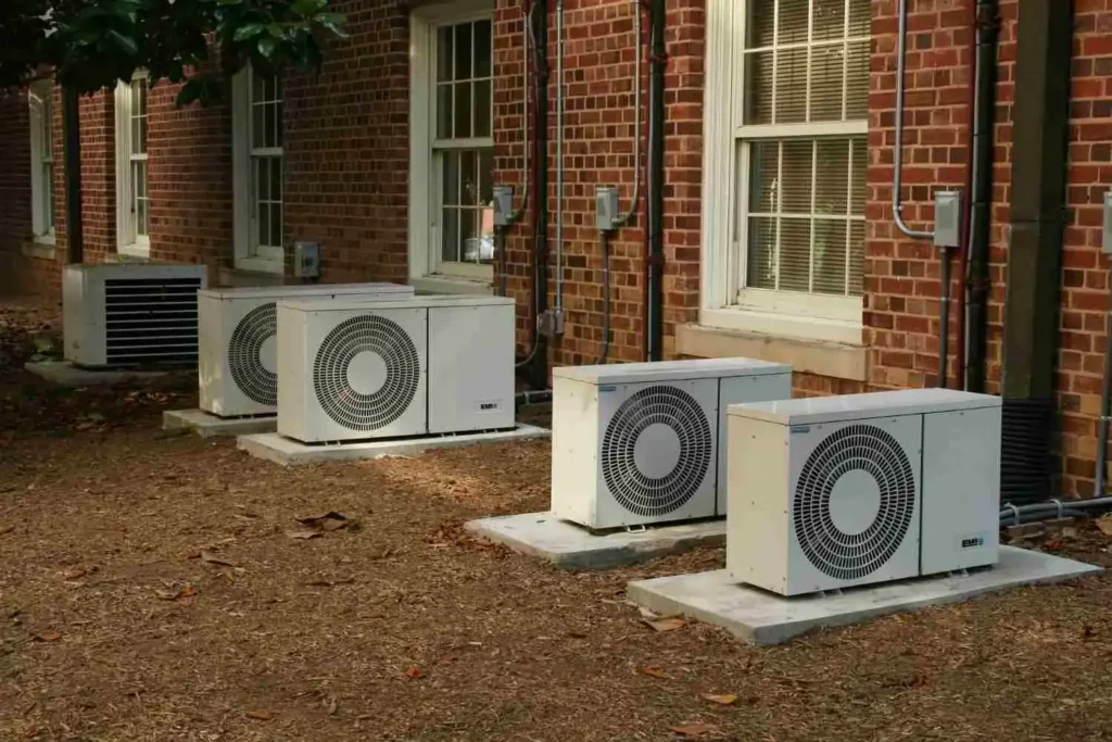 Technician checking air conditioning system operation and refrigerant condition in Malabar.